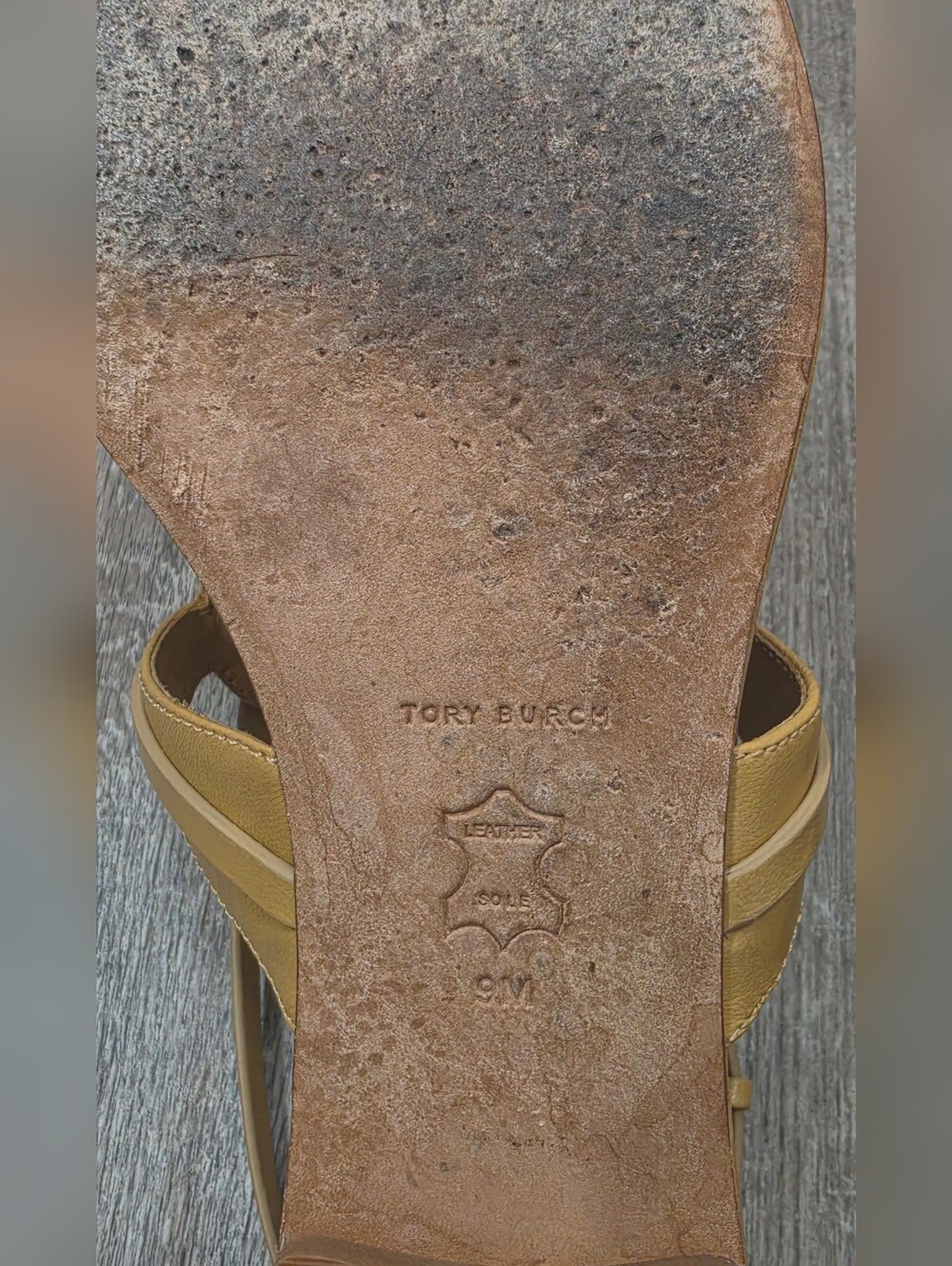 Tory Burch Jessa Embellished Leather Slingback Sandals-Size 9 - Picture 8 of 11